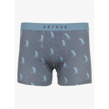 Arthur - Boxer estampado de algodón elástico - Talla XL - Azul