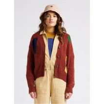 Bobo Choses - Vest van wolmix met v-hals en print - M Maat - Bruin