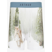 Arthur - Bedruckte boxershorts aus bio-baumwolle - Größe M - Weiß