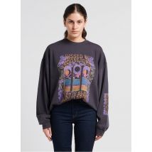 Billabong - Sweater met ronde hals en print katoenblend - XS Maat - Zwart