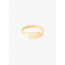 Bangle Up - Bague en laiton doré laqué - Taille Unique - Blanc