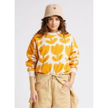 Bobo Choses - Sweater van biokatoen met ronde hals en bloemenprint - S Maat - Oranje