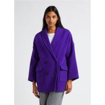 Ba&sh - Manteau oversize col châle en laine mélangée - Taille 0 - Violet