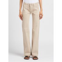Le Temps Des Cerises - Vaquero boot-cut de mezcla de algodón - Talla 25 - Beige