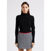 Max&co. - Ribbeltrui met opstaande kraag - S Maat - Zwart