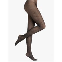 Bleuforet - Panty met motiefje 30 denier - 3 Maat - Zwart