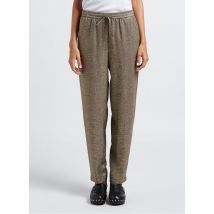 Diega - Pantalon droit métallisé - Taille S - Doré