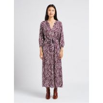 Grace Et Mila - Lange - rechte jurk met v-hals - S Maat - Roze