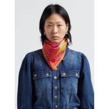 Inoui Editions - Vierkant - zijden sjaaltje met print - Een Maat - Prune
