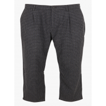Minimum - Pantalon chino 7/8 ème en laine mélangée imprimé - Taille 30 - Argent