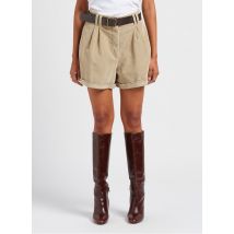 Please - Short en velours côtelé et coton mélangé - Taille L - Marron