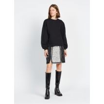 Karl Lagerfeld - Falda corta de mezcla de lana rizada - Talla 38 - Negro