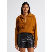 Maison 123 - Feiner wollpullover mit v-ausschnitt - Größe XL - Golden