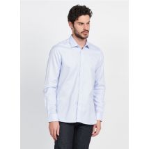 Atelier Prive - Katoenen blouse met klassieke kraag - 45/46 Maat - Blauw