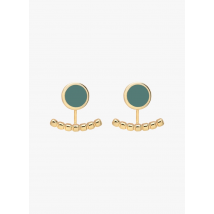 Bangle Up - Boucles d'oreilles en laiton - Een Maat - Groen