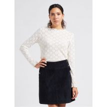 Grace Et Mila - Rundhals-top mit spitze - Größe L - Beige