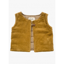 Apaches Collections - Katoenen vest met ronde hals - 4A Maat - Bruin