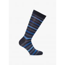 Bleuforet - Gestreepte sokken katoenblend - 43/46 Maat - Blauw