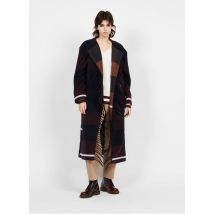 Second Female - Lange jas met ruitjes - S Maat - Bruin