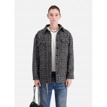 The Kooples - Sobrecamisa de tweed con cuello clásico - Talla 0 - Blanco