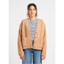 Polo Ralph Lauren - Ruimvallend vest met v-hals wolblend met kasjmier - S Maat - Beige