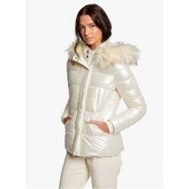 Morgan - Doudoune courte col montant à capuche - Taille 38 - Beige