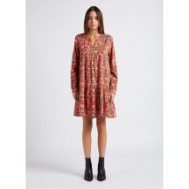 Ekyog - Vestido corto holgado con cuello tunecino - Talla 36 - Multicolor