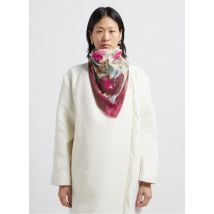 Becksondergaard - Sjaal met print wol/zijdeblend - Een Maat - Roze