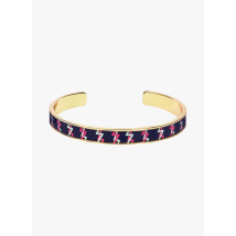 Bangle Up - Jonc imprimé en laiton - Een Maat - Zwart