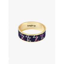 Bangle Up - Bracelet imprimé en laiton - 2 Maat - Zwart