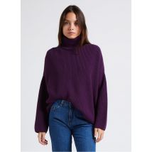An'ge - Pull ample col roulé - Een Maat - Paars