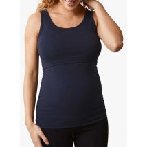 Boob - Camiseta de tirantes de premamá y lactancia de algodón ecológico - Talla XS - Azul