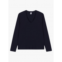 Petit Bateau - Katoenen t-shirt met ronde hals - S Maat - Blauw