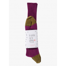 La Cerise Sur Le Gateau - Sokken met ribbeltextuur katoenblend - 39/41 Maat - Roze