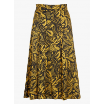 See U Soon - Halflange rok met bloemenprint - 42 Maat - Geel