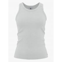 Petit Bateau - Camiseta de tirantes de algodón con cuello redondo - Talla XL - Blanco
