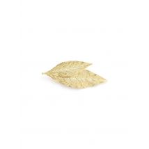 Monsieur Simone - Broche feuilles doré à l'or fin - Taille Unique - Doré