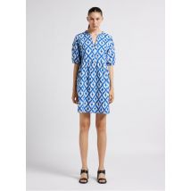 Maison 123 - Kurzkleid aus baumwolle mit print - Größe 36 - Blau