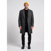 Ikks - Manteau long en laine mélangée - Taille M - Gris
