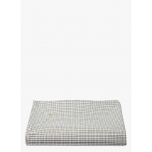 La Cerise Sur Le Gateau - Nappe à carreaux en coton bio - Taille 160x350 cm - Blanc