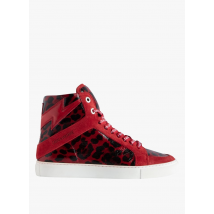 Zadig&voltaire - Hohe ledersneaker mit print - Größe 41 - Rot