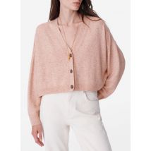 Vanessa Bruno - Cardigan Col V en laine mérinos - Taille S - Rose