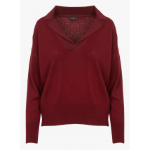 Caroll - Pullover mit reverskragen - Größe S - Rot