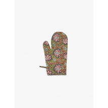 Jamini - Gant de cuisine imprimé fleuri en coton - Taille Unique - Vert