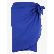 Naissance Publique - Zwangerschapsrok met hoge taille - wikkelmodel - 40 Maat - Blauw