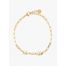 I Code - Armband aus edelstahl mit botschaft - Einheitsgröße - Golden