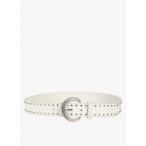 Morgan - Cinturón con pedrería y tachuelas - Talla 2 - Blanco