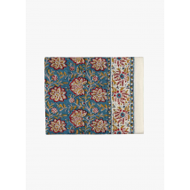 Jamini - Mantel de algodón con estampado de flores - Talla 140x235 cm - Verde