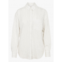 Kookai - Gestreepte blouse met klassieke kraag katoenblend - 36 Maat - Zwart