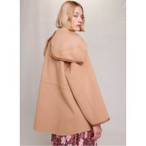 Maje - Doubleface-oversize-wollmantel - Größe 0 - Braun